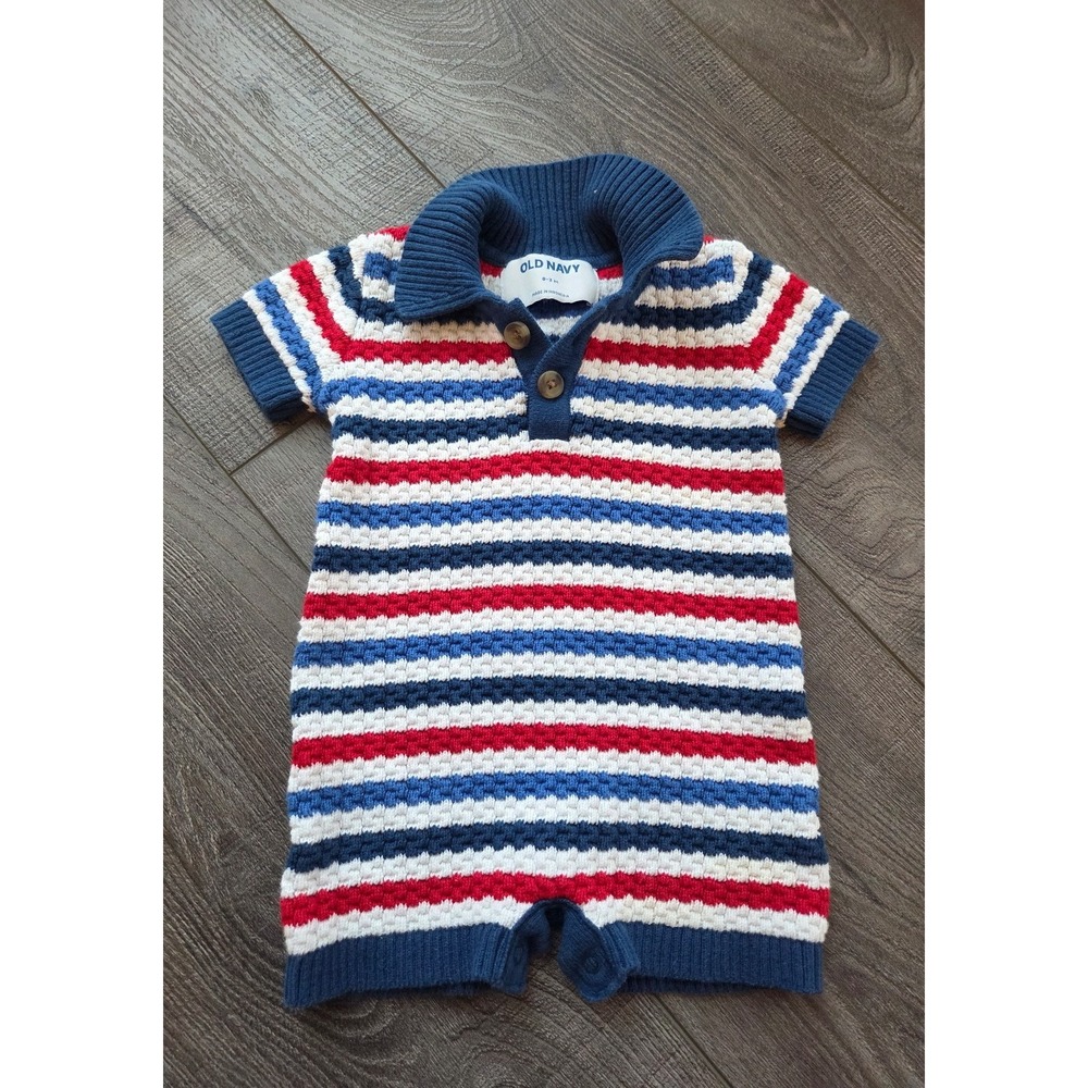 Old navy baby boy romper 0-3 mos